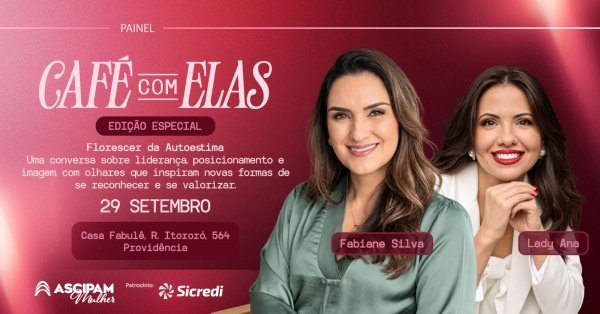 Imagem do evento Café com Elas - Edição Especial Florescer da Autoestima