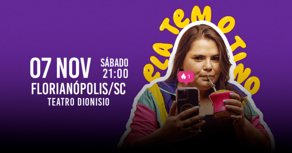 Imagem do evento IVANGÉLICA - ELA TEM O TINO em FLORIANÓPOLIS
