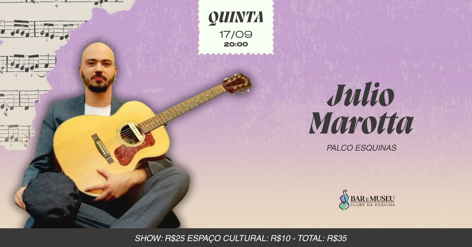 SHOW JULIO MAROTTA  -  CLUBE DA ESQUINA