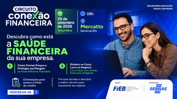 Imagem do evento Conexão Financeira - Descubra como está a saúde financeira da sua empresa