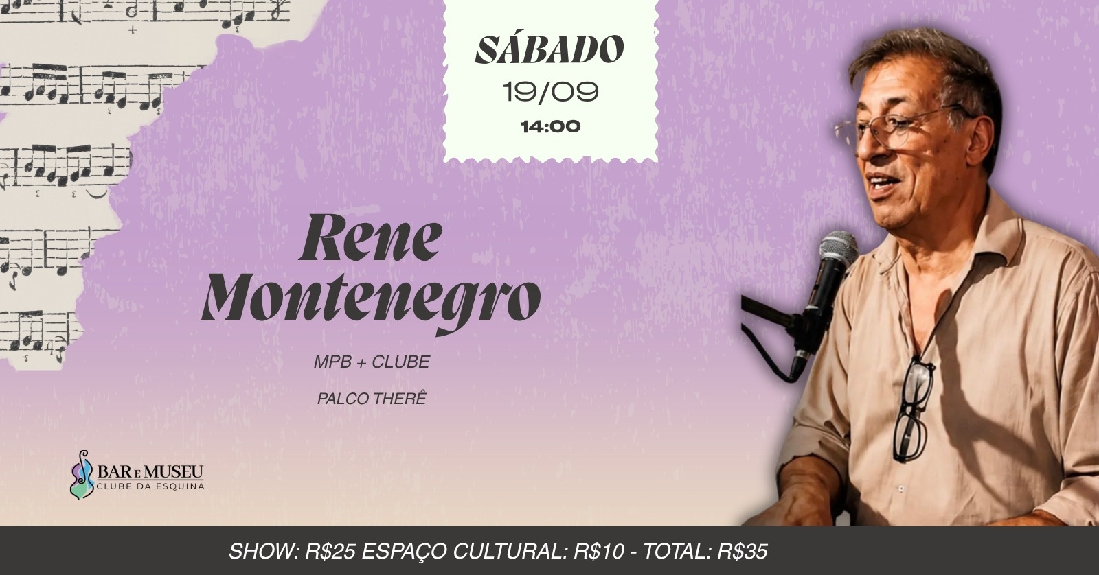 SHOW - RENE MONTENEGRO - CLUBE DA ESQUINA