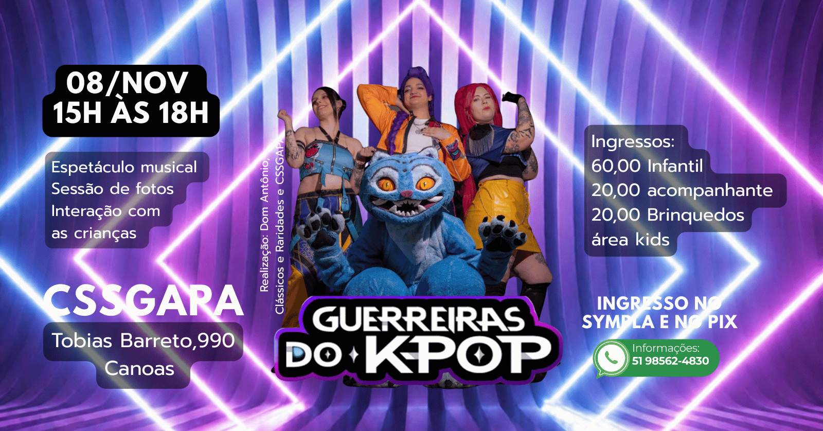 As Guerreiras do kpop no CSSGAPA em Canoas