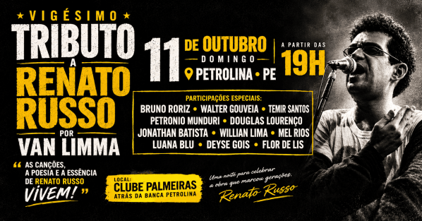 Imagem do evento Tributo a Legião Urbana por Van Limma