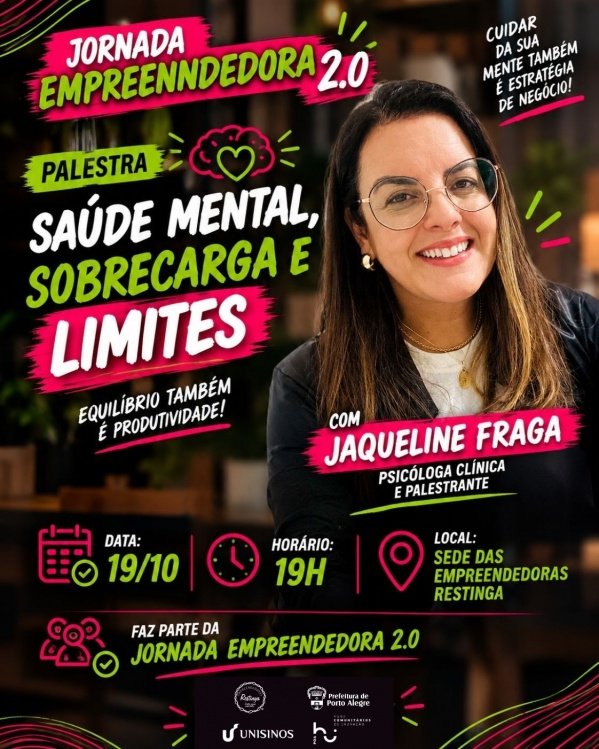 Imagem do evento Saúde mental, Sobrecargas e Limites
