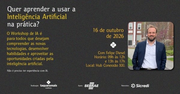 Imagem do evento Workshop de IA- Inteligência Artificial na Prática
