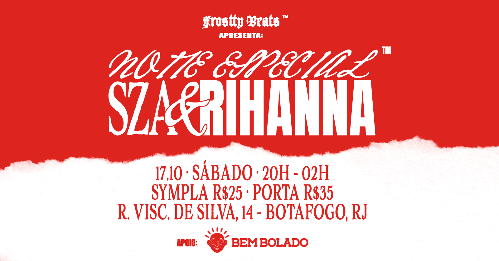 NOITE ESPECIAL SZA & RIHANNA (RJ)