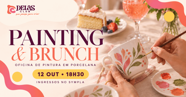 Imagem do evento Painting & Brunch - Oficina de pintura em porcelana