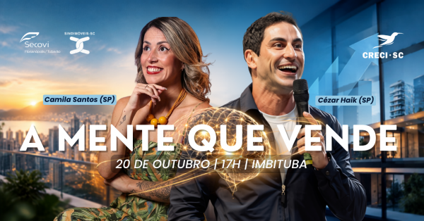 Imagem do evento A MENTE QUE VENDE, COM CAMILA SANTOS (SP) E CÉZAR HAIK (SP)