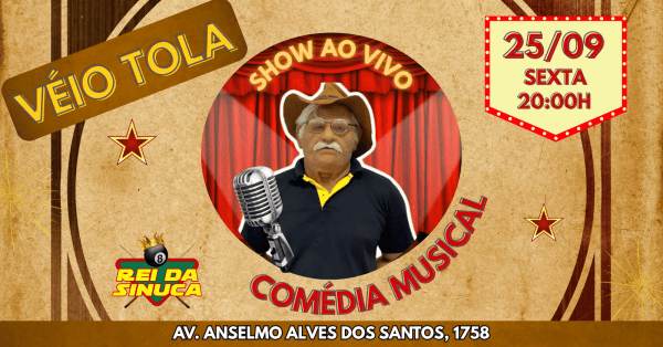 Imagem do evento Véio Tola Ao vivo