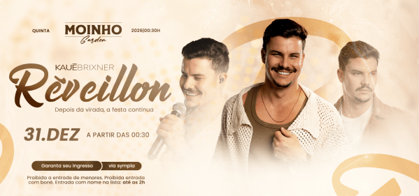 Imagem do evento MOINHO GARDEN - RÉVEILLON