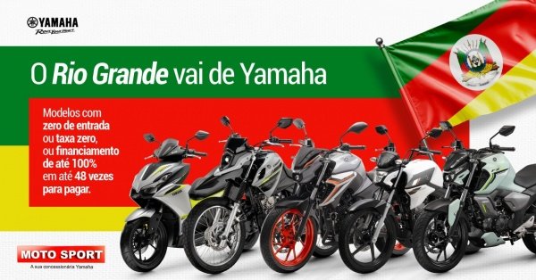 Imagem do evento O RIO GRANDE VAI DE YAMAHA!  - Moto Sport Erechim/RS