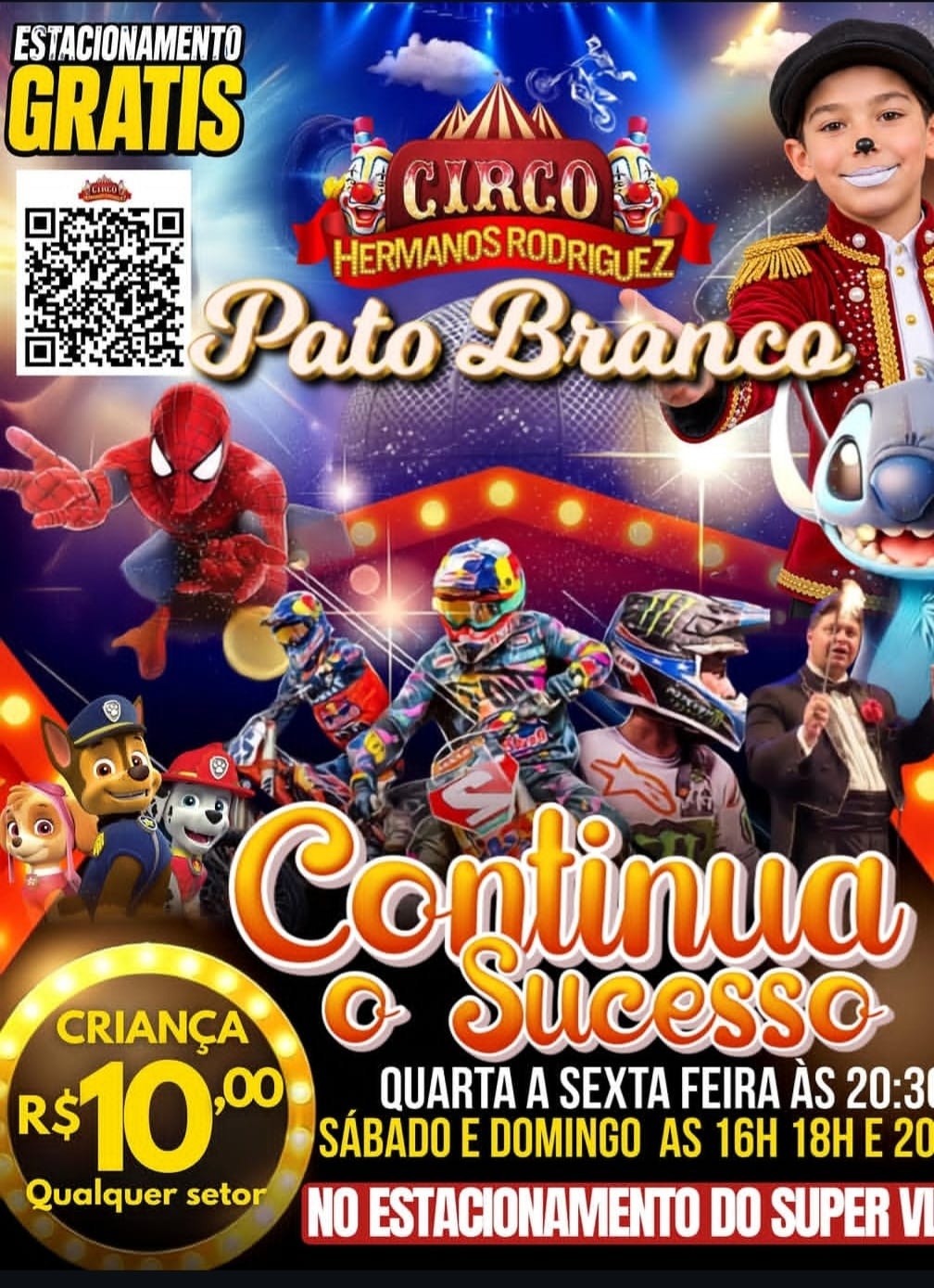 Hermano Rodriguez|Pato Branco|Quarta-feira às 20h30
