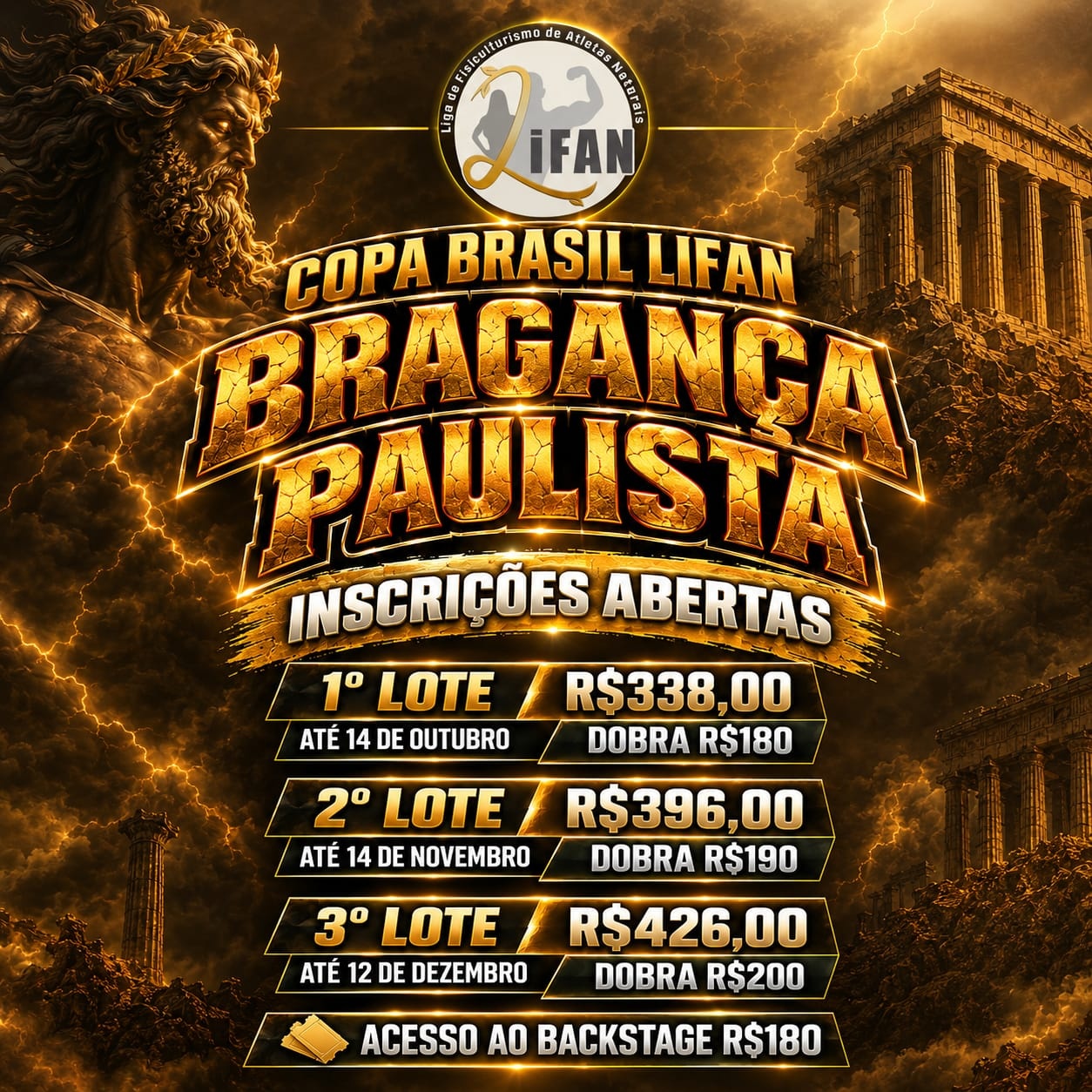 COPA BRASIL LIFAN BRAGANÇA PAULISTA 2026