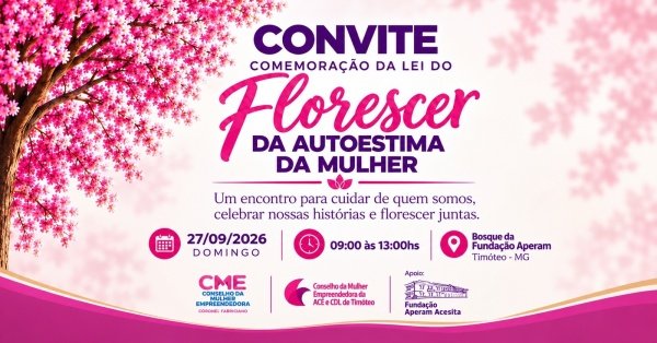 Imagem do evento FLORESCER DA AUTOESTIMA DA MULHER