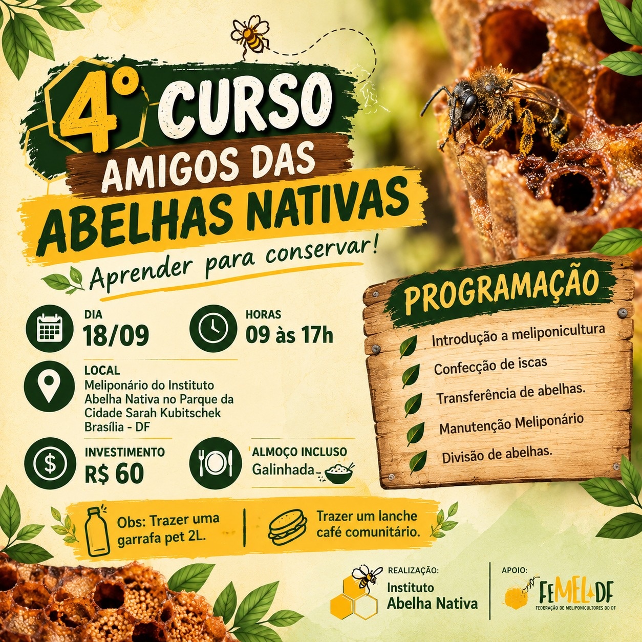 4º Curso Sou Amigo das Abelhas Nativas