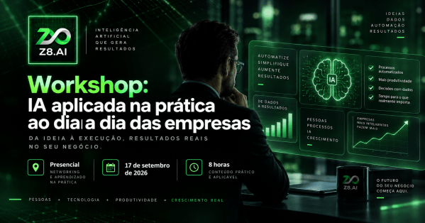 Imagem do evento WORKSHOP: IA aplicado na prática ao dia a dia das empresas