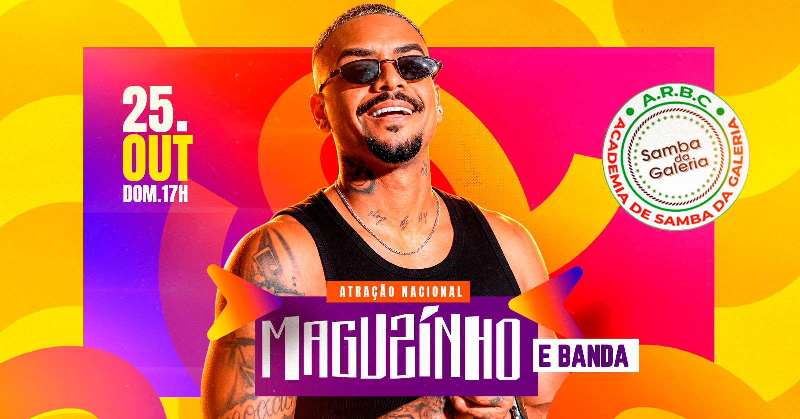 MAGUZINHO E BANDA NO SAMBA DA GALERIA (25.10)