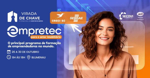 Imagem do evento EMPRETEC PARA O SETOR IMOBILIÁRIO, EM BLUMENAU