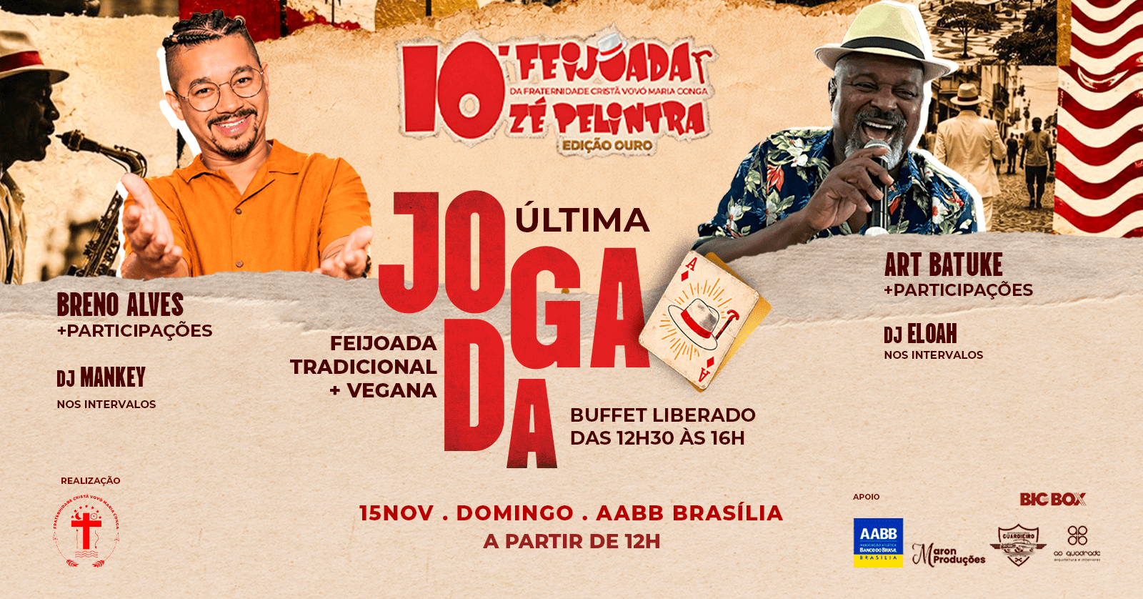 10ª Feijoada Beneficente da Fraternidade Cristã Vovó Maria Conga - Edição Ouro Zé Pelintra