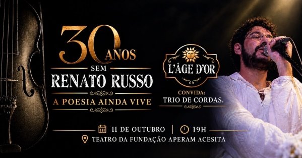 Imagem do evento 30 ANOS SEM RENATO RUSSO - A poesia ainda vive