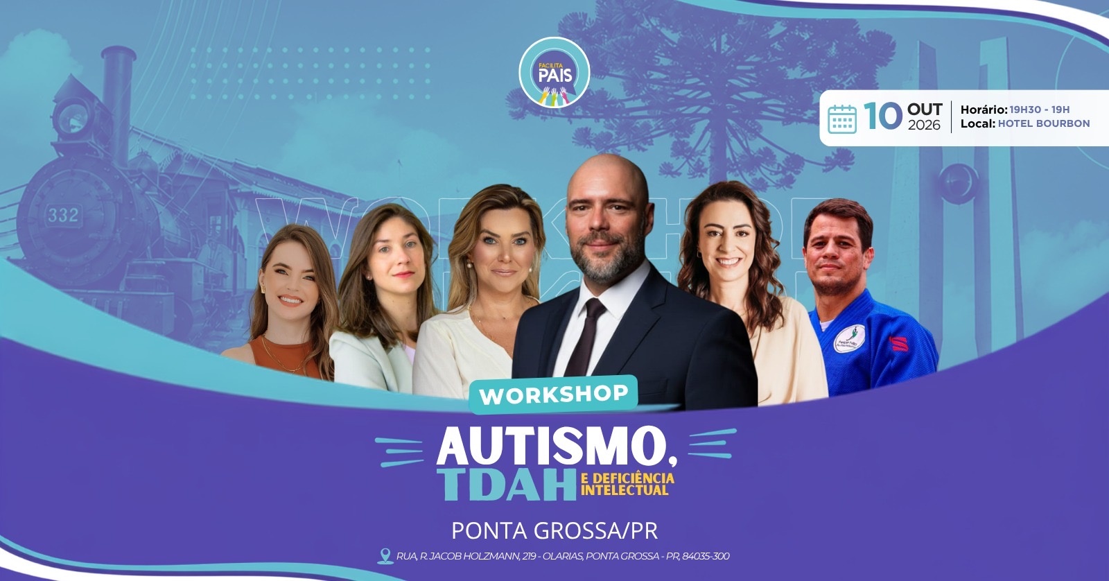 WORKSHOP AUTISMO TDAH e DEF. INTELECTUAL. PONTA GROSSA-PR
