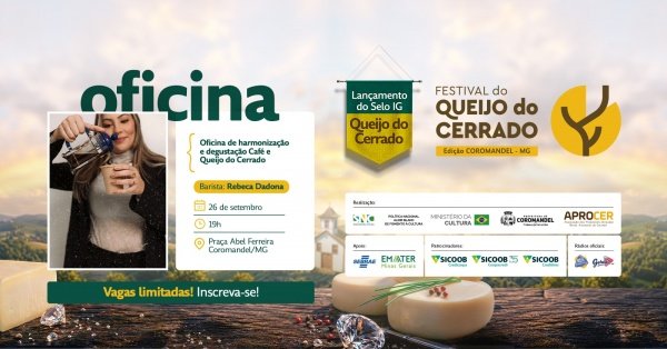 Imagem do evento Oficina de harmonização e degustação Café e Queijo do Cerrado