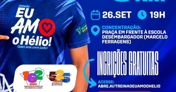 Imagem do evento Treinão Eu Amo o Hélio!