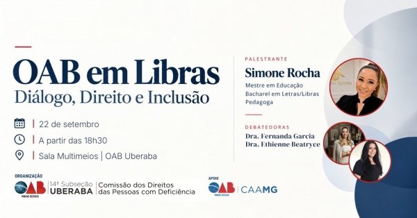Imagem do evento OAB em Libras - Diálogo, Direito e Inclusão