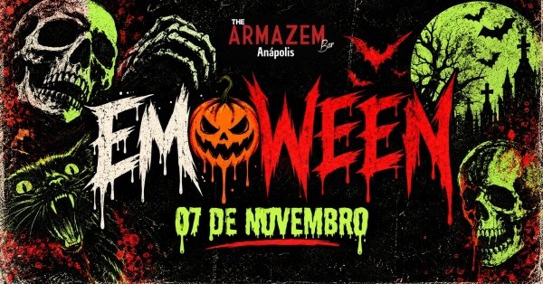 Imagem do evento EMOWEEN|07 DE NOVEMBRO|FESTA A FANTASIA|4 BANDAS