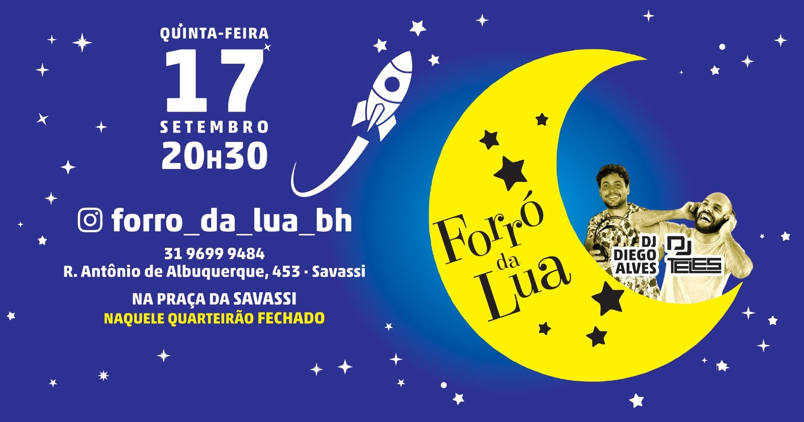Forró da Lua Edição Danças Dia 17 de Setembro ás 20:30 H