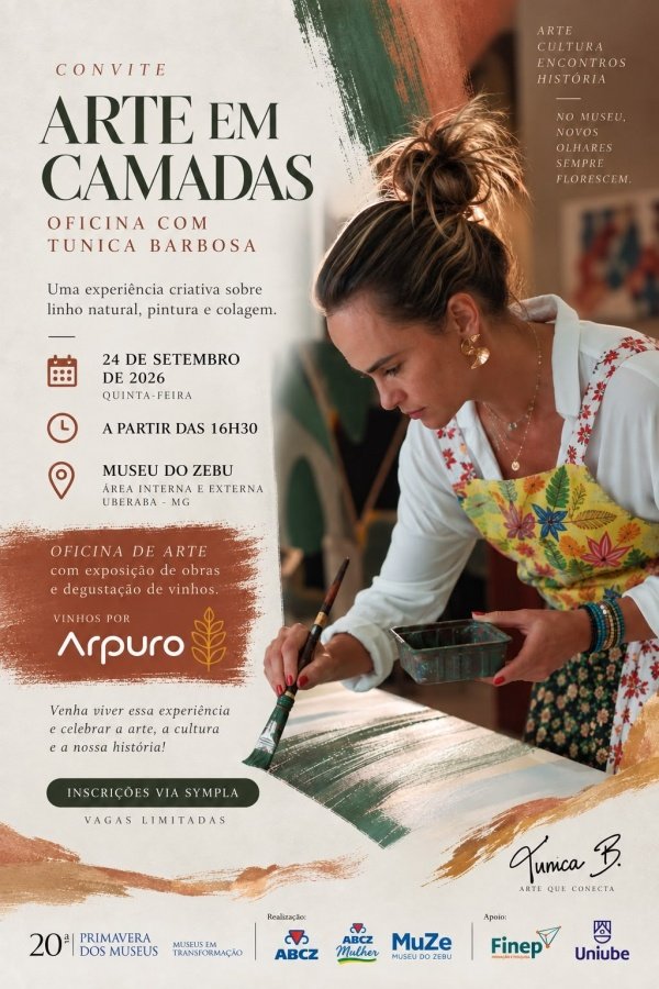 Imagem do evento ARTE EM CAMADAS - Oficina com Tunica Barbosa