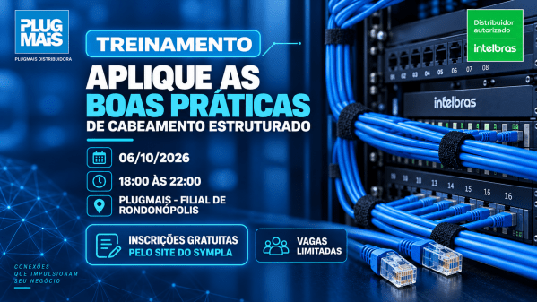 Imagem do evento RONDONÓPOLIS MT - APLIQUE AS PRATICAS DE CABEAMENTO ESTRUTURADO.
