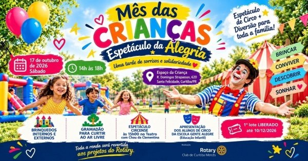 Imagem do evento ESPETÁCULO DA ALEGRIA | ROTARY CLUB DE CURITIBA MERCÊS