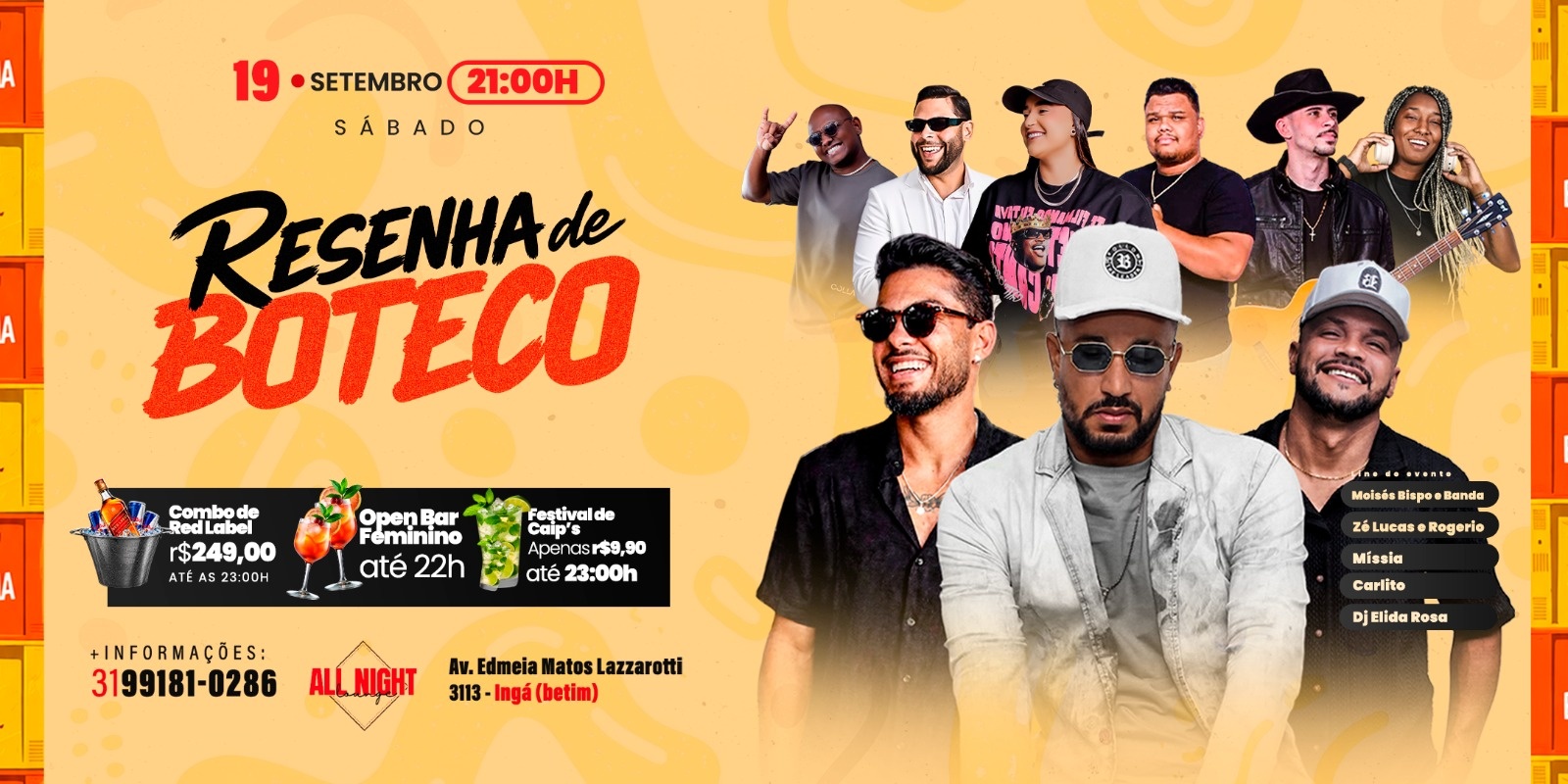 RESENHA DE BOTECO + OPEN BAR (ULTIMOS OFFS)