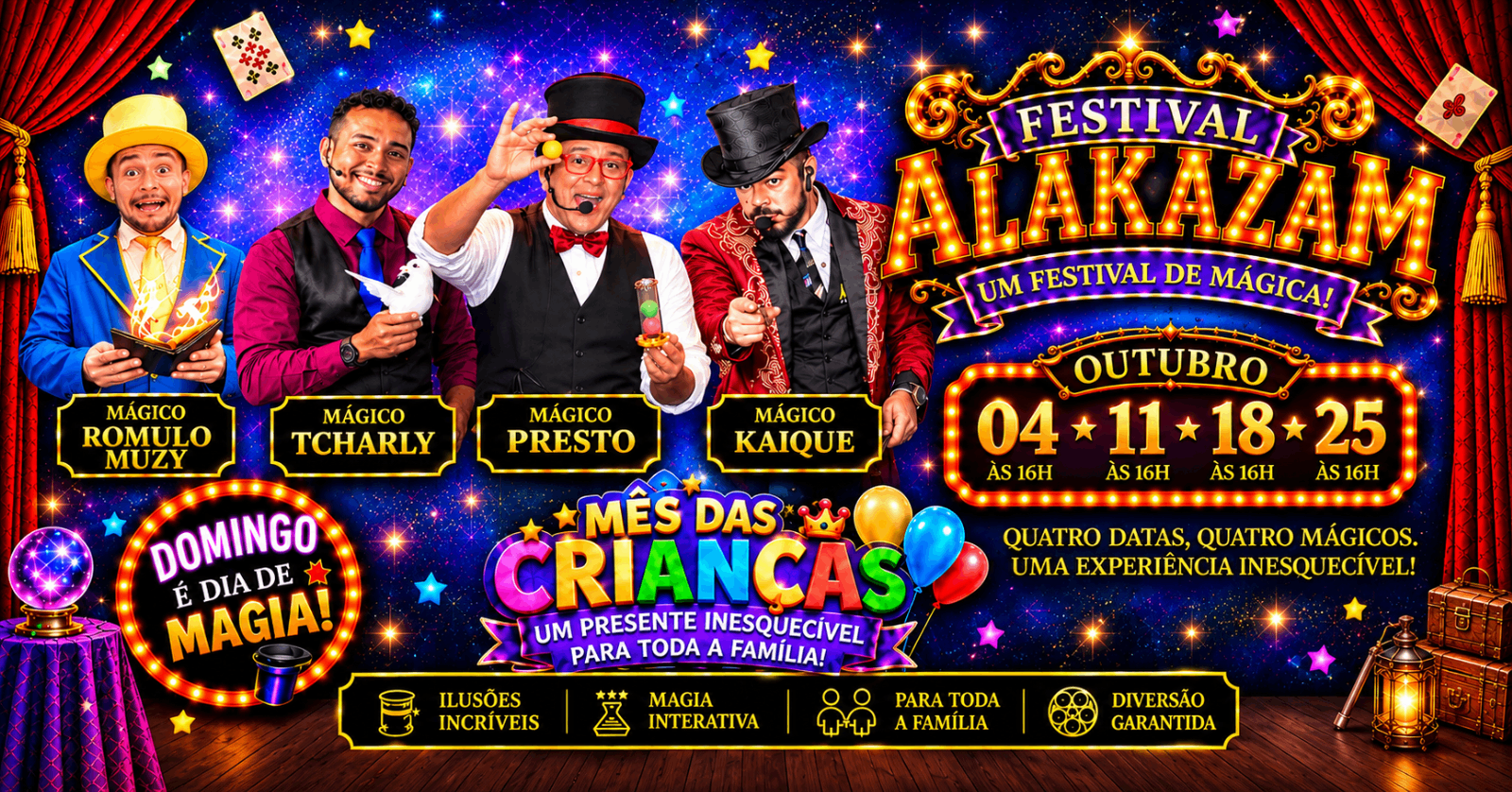 Imagem da fonte — Alakazam, um show de mágicca! - Ipanema