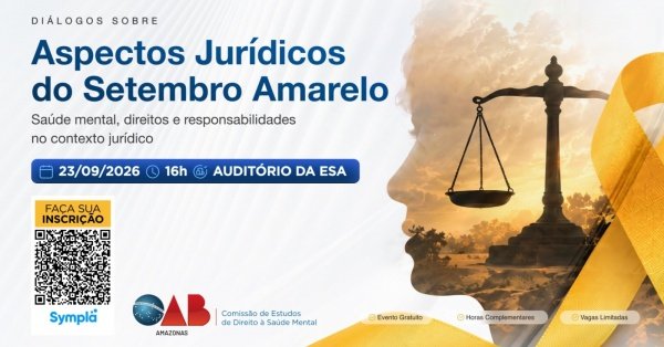 Imagem do evento Aspectos Jurídicos do Setembro Amarelo