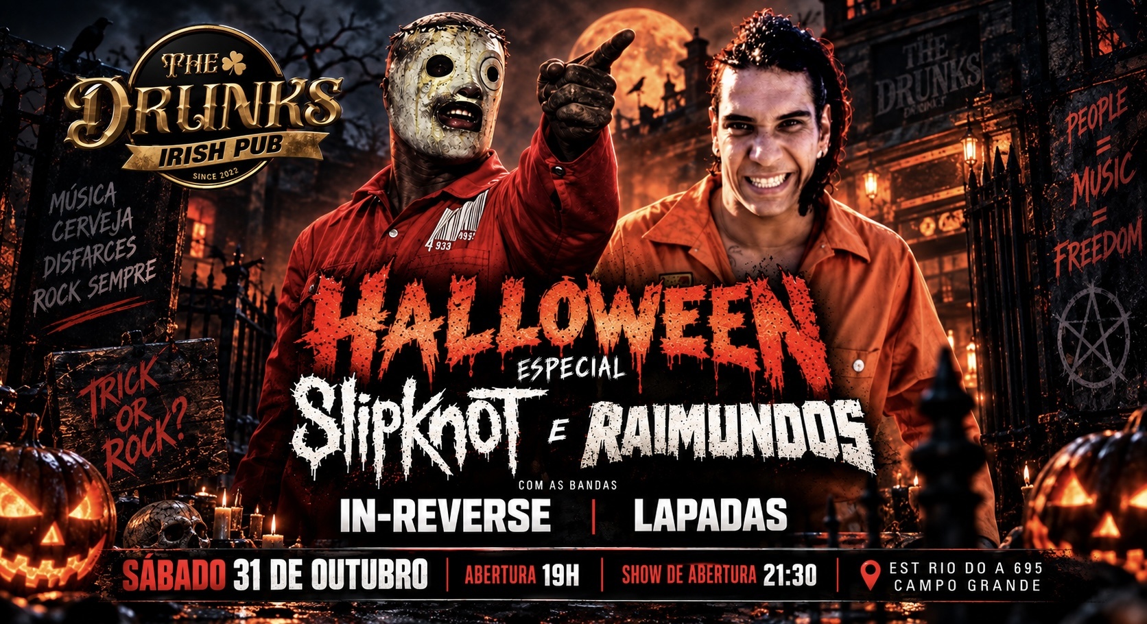 Hallowen-Epsecial Slipknot e Raimundos