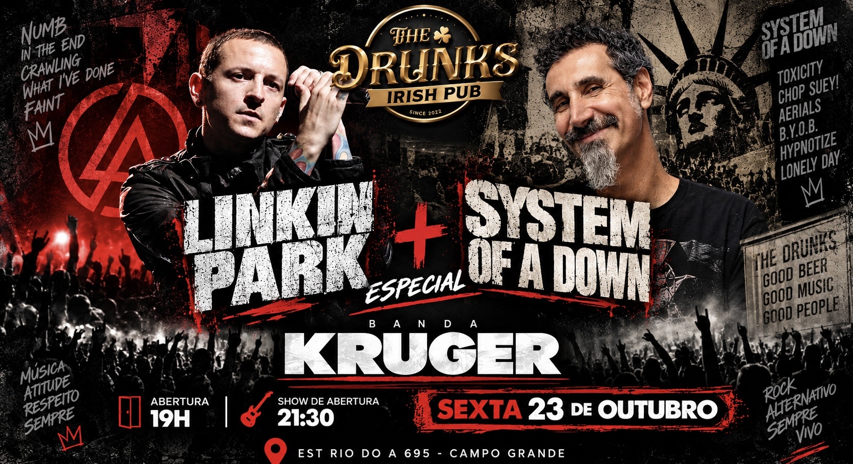 KRUGER - TRIBUTO SYSTEM OF A DOWN E LINKIN PARK