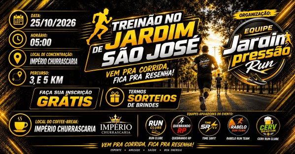 Imagem do evento Treinão no Jardim de São José