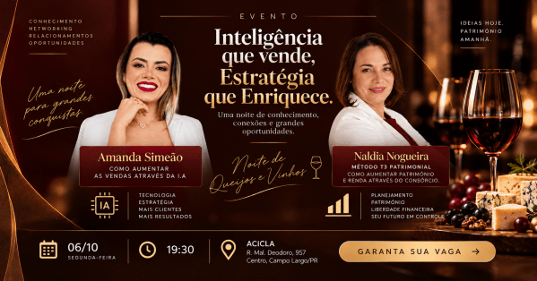 Imagem do evento Inteligência que vende, Estratégia que Enriquece.