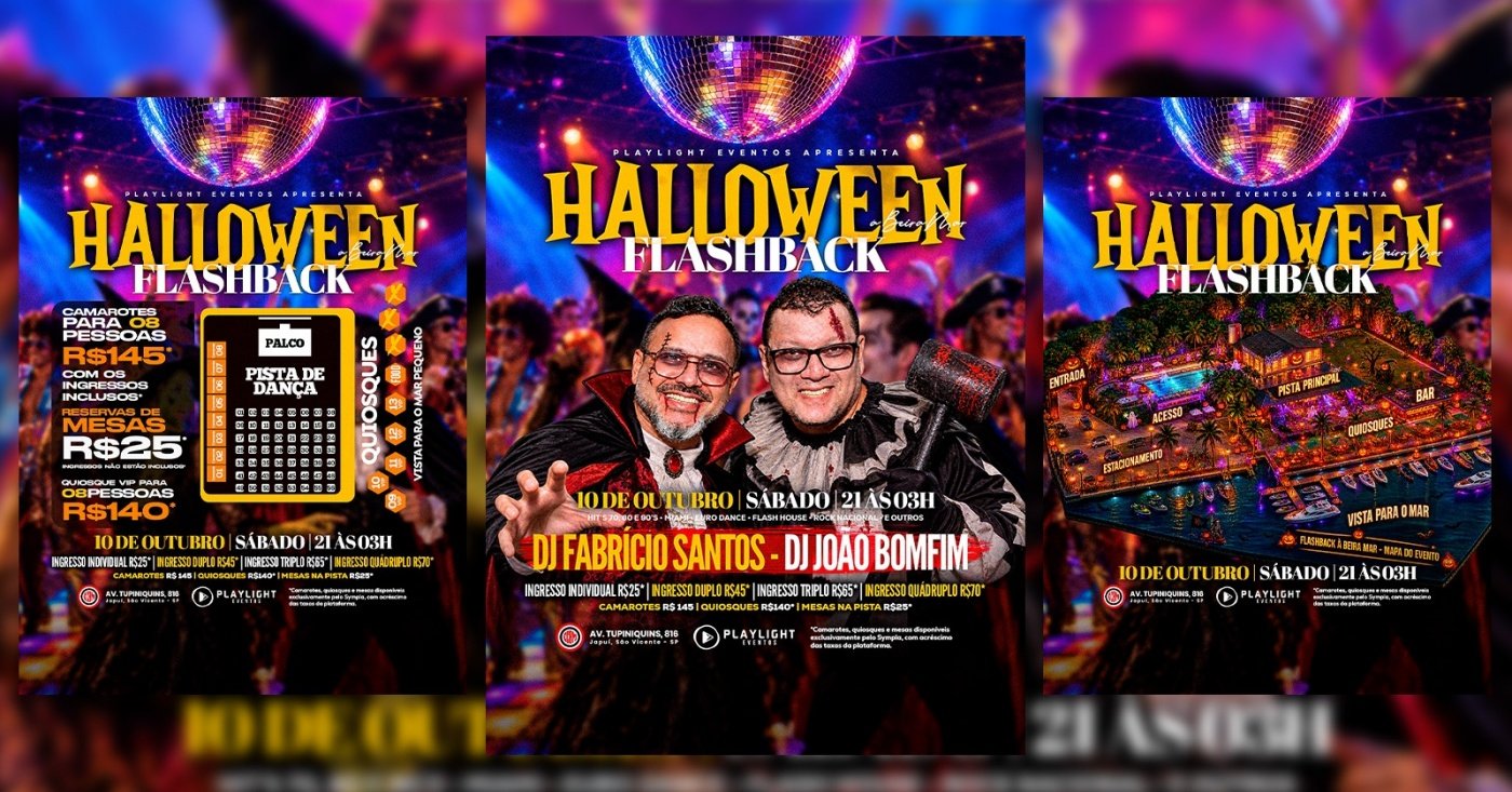 Imagem publicada pela fonte para Flashback - Halloween à Beira Mar 2026