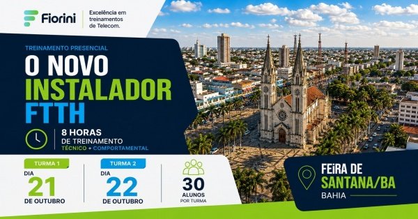 Imagem do evento NOVO INSTALADOR FTTH edição Bahia