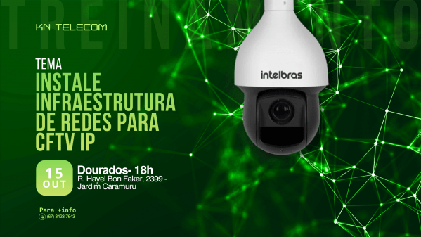 Imagem do evento Instale infraestrutura de redes para CFTV IP
