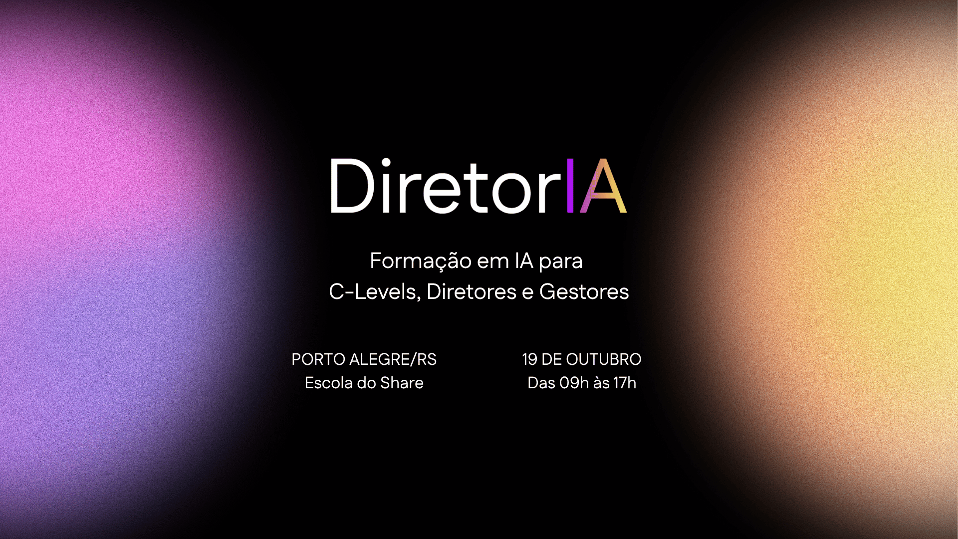 DiretorIA - Formação em IA para Diretores e Gestores | Presencial | Porto Alegre-RS