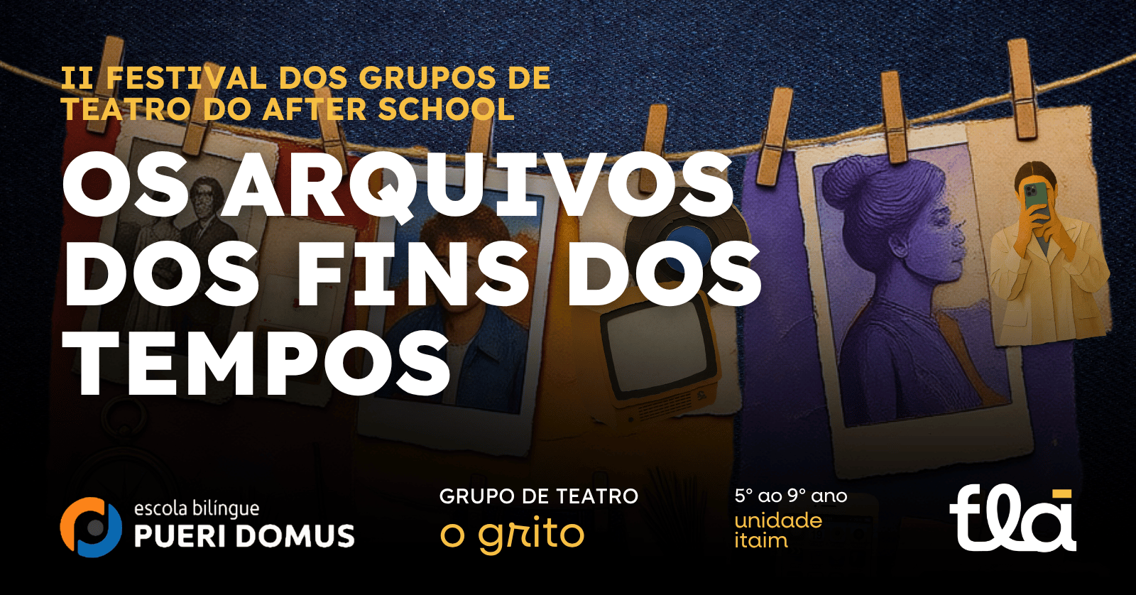 Imagen de la fuente — OS ARQUIVOS DOS FINS DOS TEMPOS - Grupo O Grito de Teatro 5º ao 9º ano - Pueri Itaim