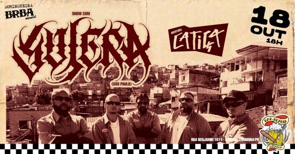 Imagem do evento Sujera (SP) e Catïça em Londrina!