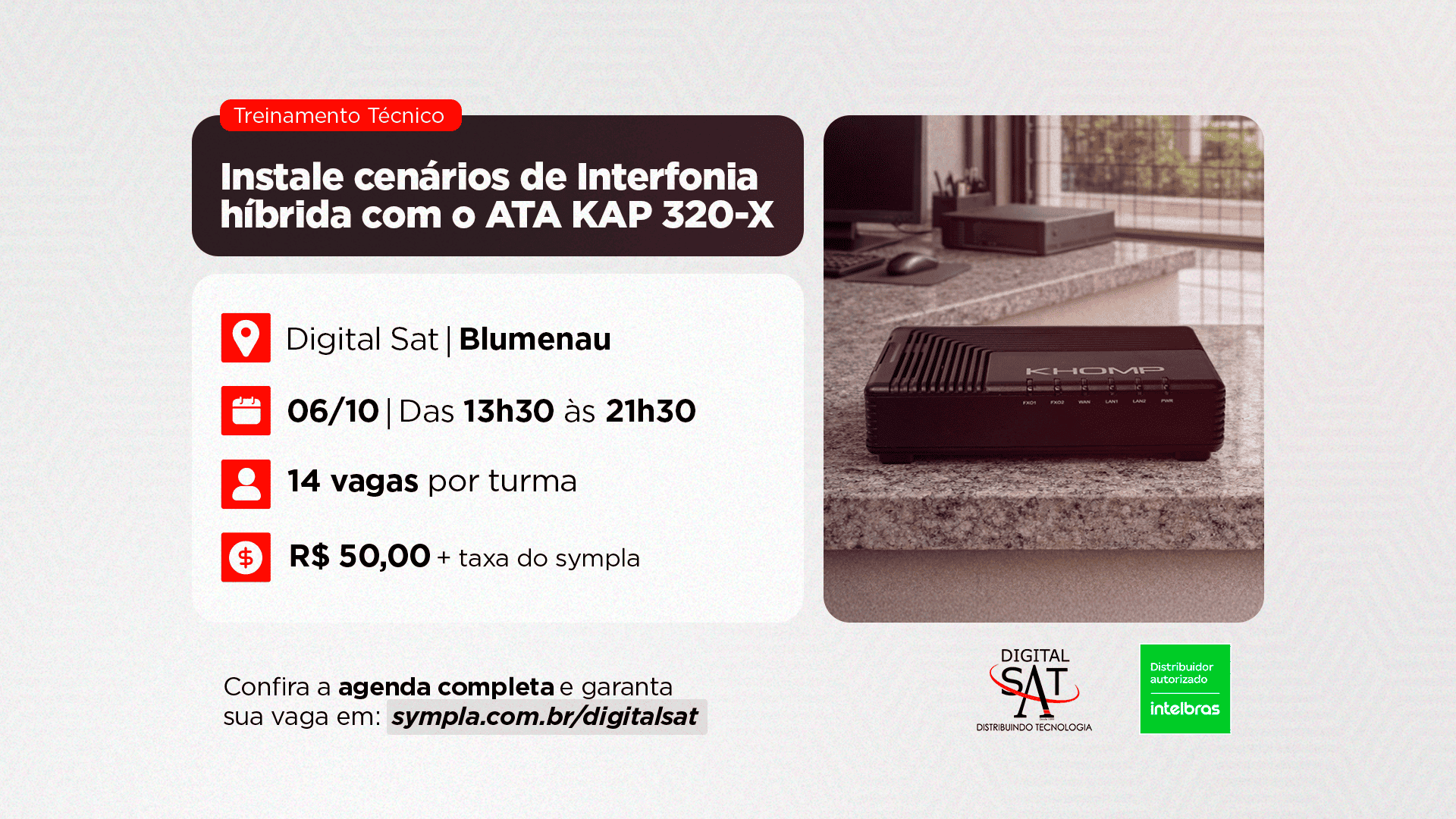 Treinamento Técnico - Instale cenários de Interfonia híbrida com o ATA KAP 320-X | Blumenau
