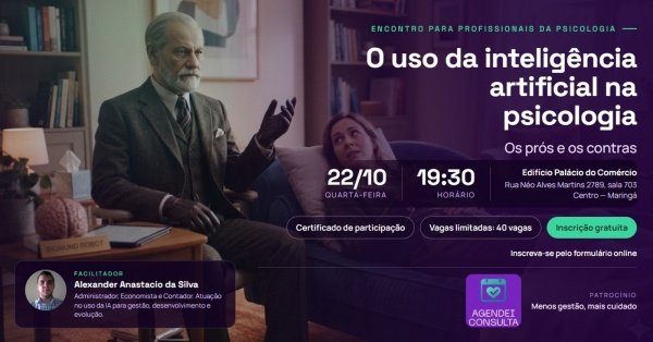 Imagem do evento O uso da inteligência artificial na psicologia