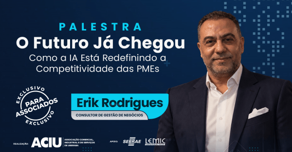 Imagem do evento Palestra: O Futuro Já Chegou: Como a IA Está Redefinindo a Competitividade das PMEs