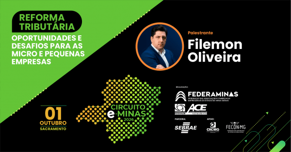 Imagem do evento Circuito E-Minas - Palesta Reforma Tributária - Sacramento